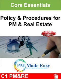 Combination Policy & Procedures for Property Mgt & Real Estate PDF Fillable C-1 PM&RE