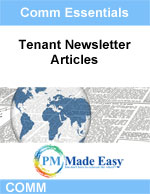 Tenant Newsletter Articles